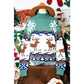 Christmas Reindeer Snowflake Colorblock Turtleneck Sweater