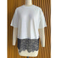 Rickie Classic White Top with Black Lace Detail