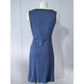 Roxanne Blue Twist Front V‑Neck Dress
