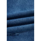 Roza Sail Blue Frayed Cropped Straight Jeans