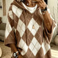 Rubie Argyle Knit Hooded Poncho Sweater - 5 Colors