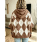 Rubie Argyle Knit Hooded Poncho Sweater - 5 Colors