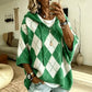 Rubie Argyle Knit Hooded Poncho Sweater - 5 Colors