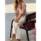 Shermain Tropical Print Bomber Jacket