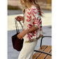 Shermain Tropical Print Bomber Jacket