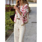 Shermain Tropical Print Bomber Jacket