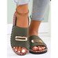 Buckle Elastic Back Open Toe Sandals - 3 Colors