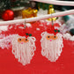 Beaded Santa Earrings