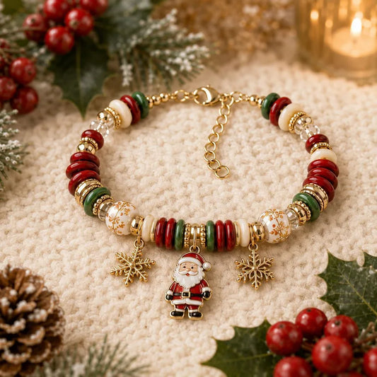 Christmas Cheer Beaded Bracelets - 3 Options