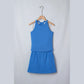 Sara Jane Sky Blue Slim Tank Top Elastic Waist Mini Skort 2pcs Outfit