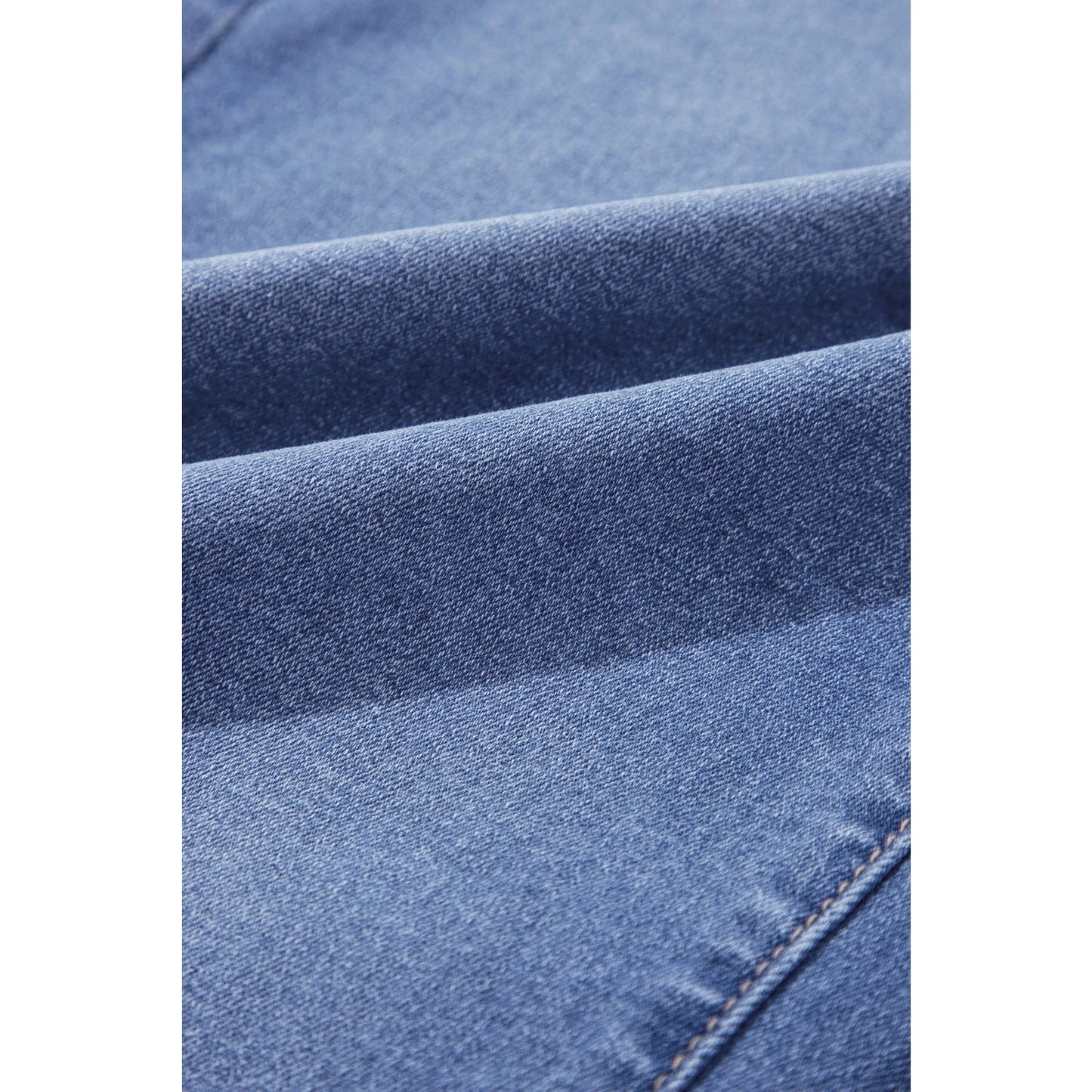 Seanna Dusk Blue Loose Straight Leg Cropped High Waist Jeans