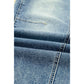 Serah Dusk Blue Vintage Washed Seam Detail Shift Jeans
