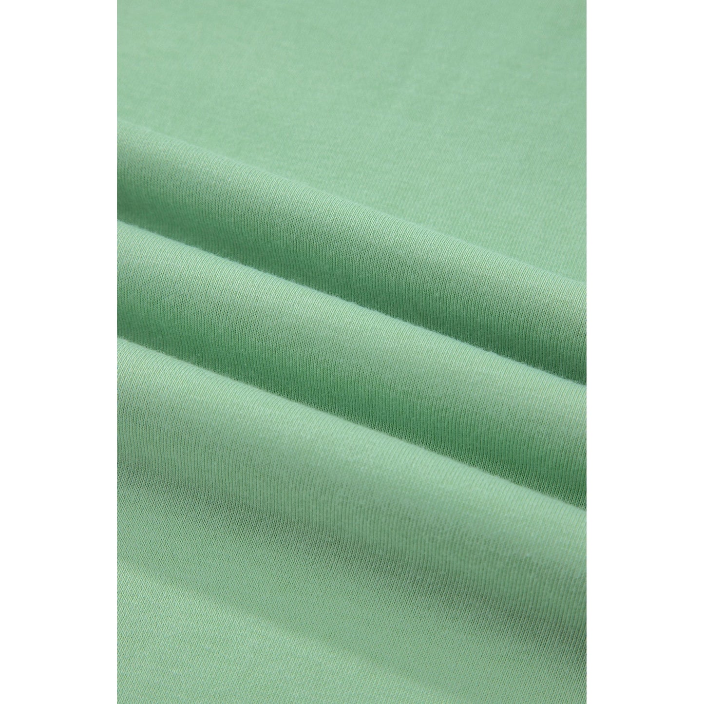 Shae Green Solid Color Loose Tee Drawstring Wide Leg Pants 2pcs Outfit