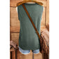 Shaley Mist Green Ribbed V Neck Tank