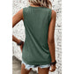 Shaley Mist Green Ribbed V Neck Tank