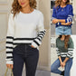 Shania Striped Drop Shoulder Sweater - 3 Colors