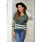 Shania Striped Drop Shoulder Sweater - 3 Colors