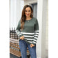 Shania Striped Drop Shoulder Sweater - 3 Colors
