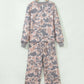Shannen Camouflage Print Long Sleeve Top Loose 2pcs Pants Set