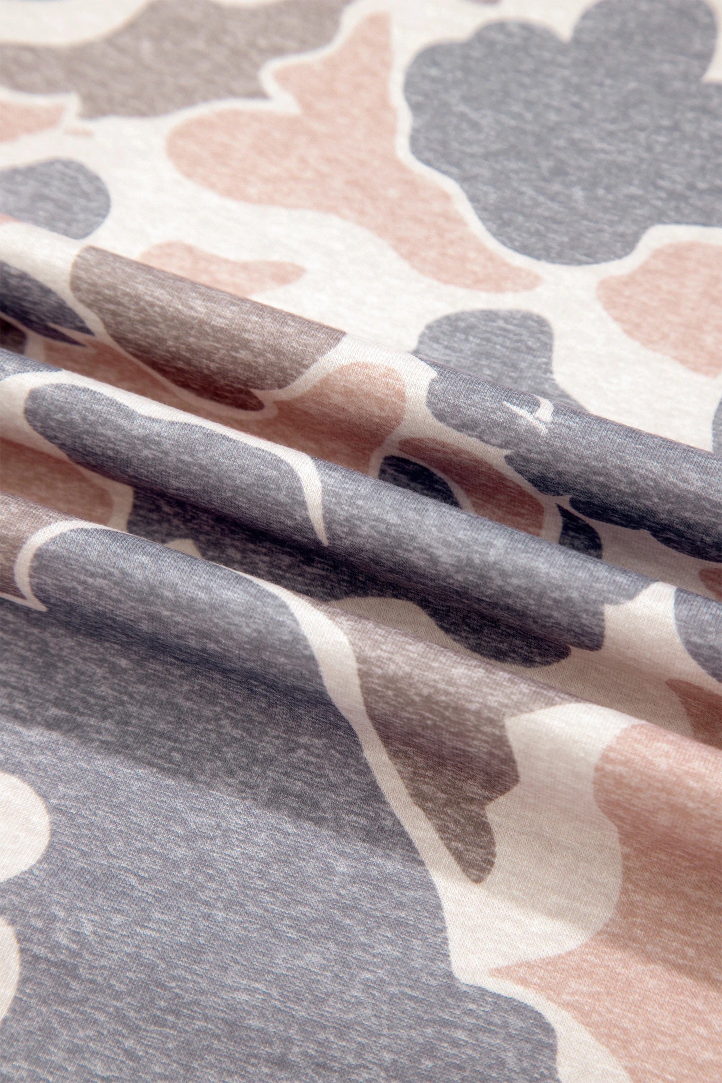 Shannen Camouflage Print Long Sleeve Top Loose 2pcs Pants Set