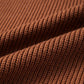 Shardae Chestnut Long Sleeve Ribbed Knit Stand Neck Regular Fit Sweater
