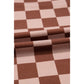 Sharpay Khaki Checkered Elastic High Waist Loose Casual Pants
