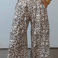 Shenaye Leopard Print Wide Leg Full Length Pants