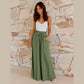 Shirley Army Green Wide Leg Pants