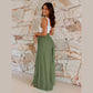 Shirley Army Green Wide Leg Pants
