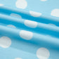 Shona Sky Blue Polka Dot Short Sleeve Top and Pants Set