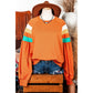 Shonta Color Block Sleeve Exposed Seam Raglan Sweatshirt