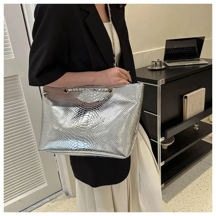Metallic Mood: Statement Carryalls - 4 Colors
