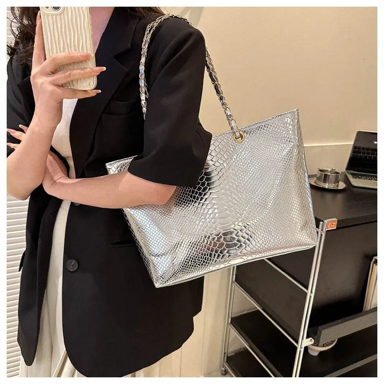 Metallic Mood: Statement Carryalls - 4 Colors