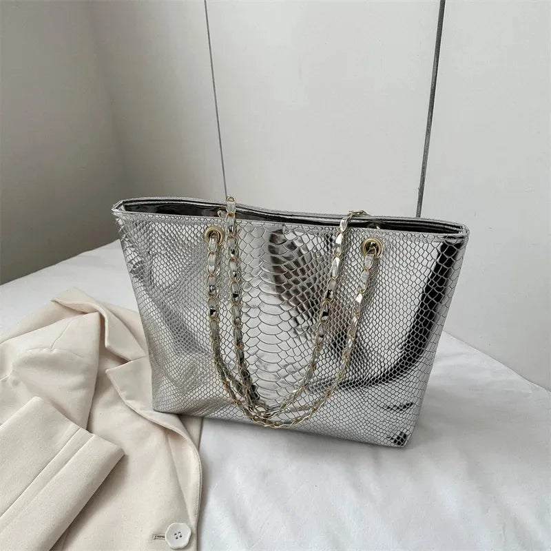 Metallic Mood: Statement Carryalls - 4 Colors