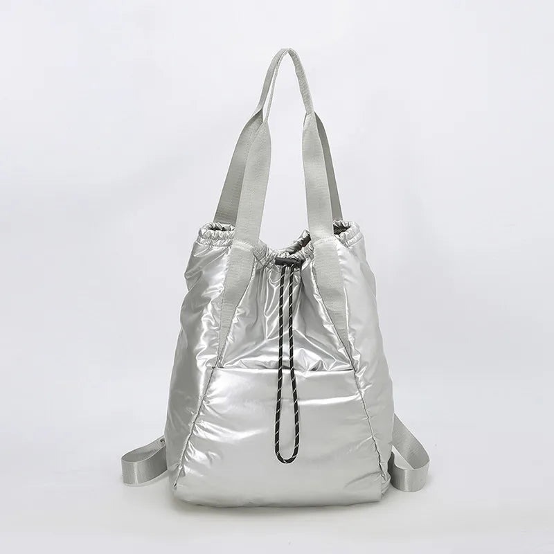 Adette Soft Quilted Convertible Nylon Backpack - 6 Colors