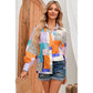 Simera Multicolor Mixed Print Button Front Cuffed Sleeve Shirt