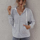 Simmi Black Stripe Long Sleeve Hoodie