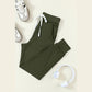 Sisi Green Drawstring Waist Pocketed Joggers