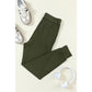 Sisi Green Drawstring Waist Pocketed Joggers