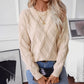 Skylar Diamond Knit Pattern Sweater