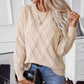 Skylar Diamond Knit Pattern Sweater