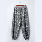 Sophie Drawstring Contrast Waistband Camouflage Cargo Barrel Pants