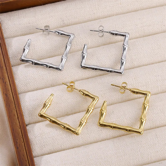 Square Earrings - 2 Colors