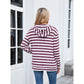 Stella Purple Striped Drop Shoulder Hoodie