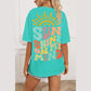 REDUCED!!!  Mint Green SUNSHINE ON MY MIND Graphic Tee  REDUCED!!!