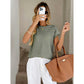 Suzan Sage Green Breeze Stripe Top