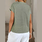 Suzan Sage Green Breeze Stripe Top