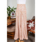 Sybil Khaki Boho Floral High Waist Flare Pants