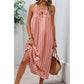 Sydnee Striped Bow-Tie Neck Maxi Dress