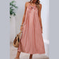 Sydnee Striped Bow-Tie Neck Maxi Dress